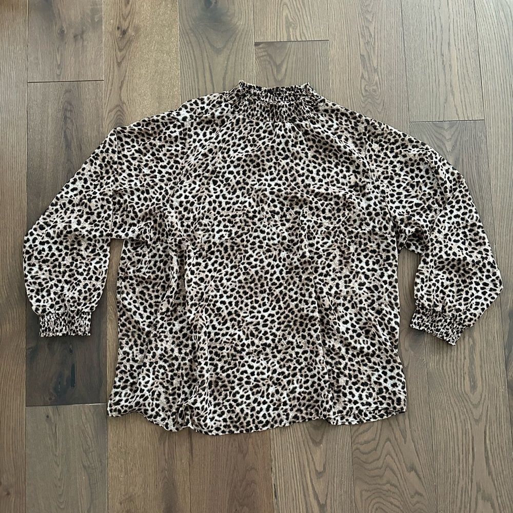Torrid cheetah sheer top